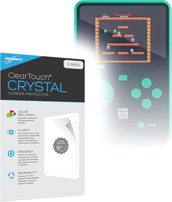 BoxWave Screen Protector Compatible with HyperMegaTech Super Pocket TAITO Edition - ClearTouch Crystal (2-Pack), HD Film Skin - Shields from Scratches