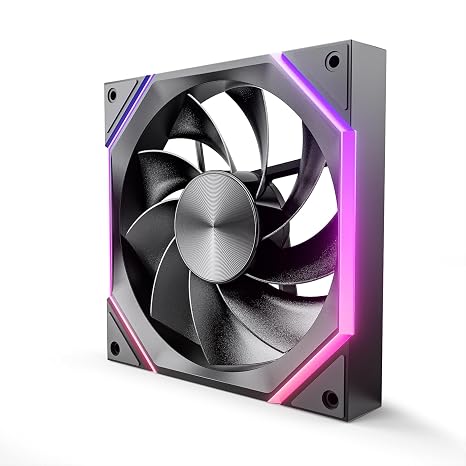 Asiahorse Nyota A14 140mm PC Case Fan High-Efficiency Cooling, Customizable ARGB Lighting, Adjustable 800-1800 RPM PWM Control, Ultra-Quiet <29 dB Fluid Dynamic Bearings, Stylish Aesthetic RGB Fans