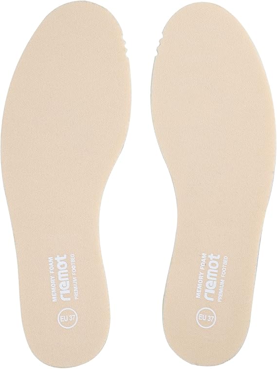 riemot Memory Foam Shoe Insoles for Women and Men Beige-5mm EU 40.5