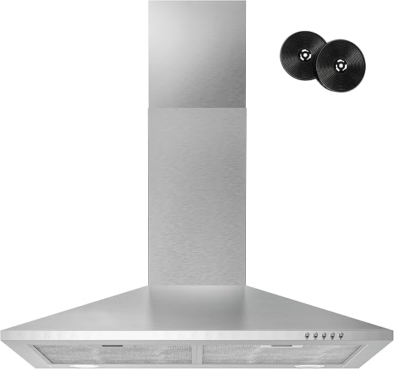 FIREGAS Range Hood 30 inch, Wall Mount Range Hood, Kitchen Hood