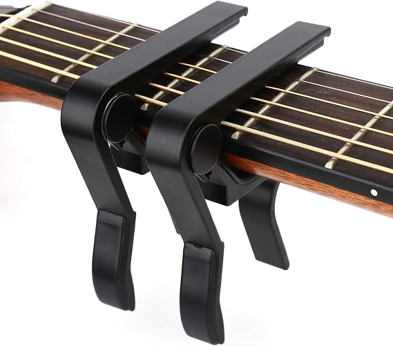 Guitar Capo 2 pack, Capo for Acoustic and Electric Guitar, Ukulele, Bass, Banjo, Mandolin