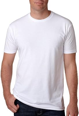 Next Level Mens CVC Crew N6210-White 3 Pack