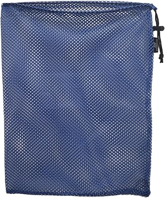 JCS 15x20 Nylon Drawstring Mesh Bag. Durable, Breathable Storage wBarrel Lock for Shellfish, Fishing, Dive Gear