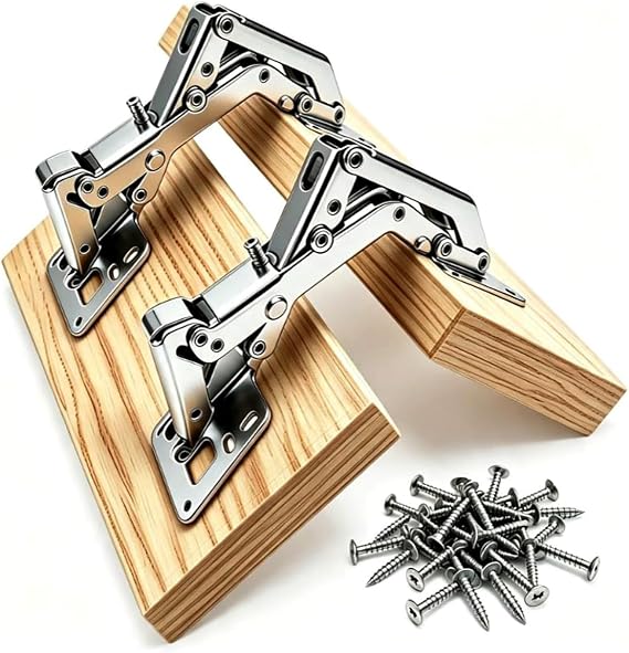 WANLIAN 170 Degree Soft Close Frameless Cabinet Door Hinges, 1 Pair