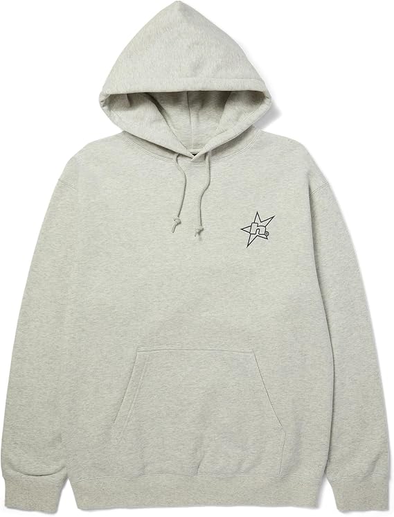 HUF H Star Logo P/O Hoodie | Comfortable Pullover Hoodie for Men, Durable & Stylish Sweatshirt for Casual Wear & Streetwear