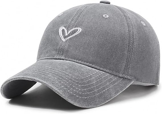 TAGVO Baseball Cap Unisex - Foldable Adjustable Fit Baseball Cap Classic Washed Baseball Cap with Umbrella Embroidery Sports Cap Sun Protection Baseball Cap Made of 100% Cotton for Men and Women