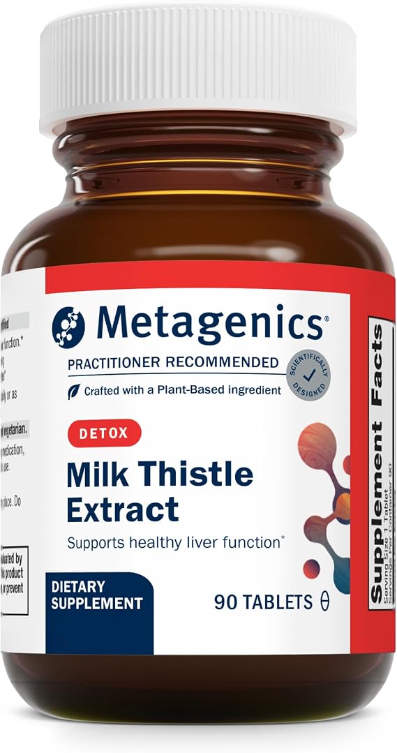 Metagenics Milk Thistle Extract 56 mg, Liver Detox Support, 90 Tablets