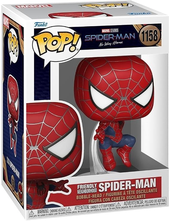 Funko POP! Marvel: Spiderman No Way Home 2021 - Spider-Man - Leaping SM2 - Vinyl Collection Figure - Gift Idea - Official Trade Items - Toys for Kids and Adults - Movie Fans