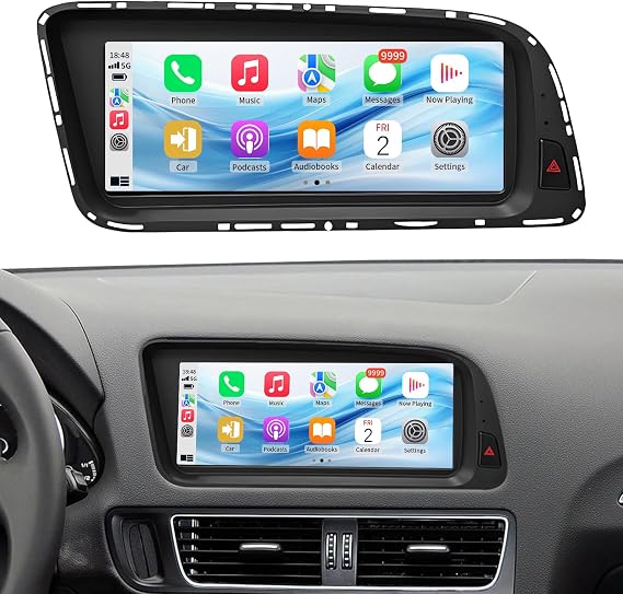 Wireless CarPlay/Android Auto 8.9 Inch Touchscreen for Audi Q5 (2009-2017) with 3GMMI, Car Radio Receiver, Multimedia, Bluetooth, Car Stereo