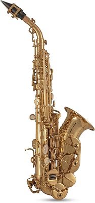 MOD. SG-302 BB Sopran Curved Shape Lacquered Saxophone with Etui