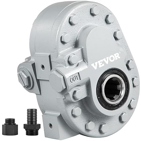 Bestauto Hydraulic Pump 21.2GPM Hydraulic Motor 540RPM Log Splitter 2500PSI Hydraulic Splitter SAE 12 Outlet Port Hydraulic Pump for Log Splitter for Truck Tailgate Lift,Scissor Lift, Dump Trailer