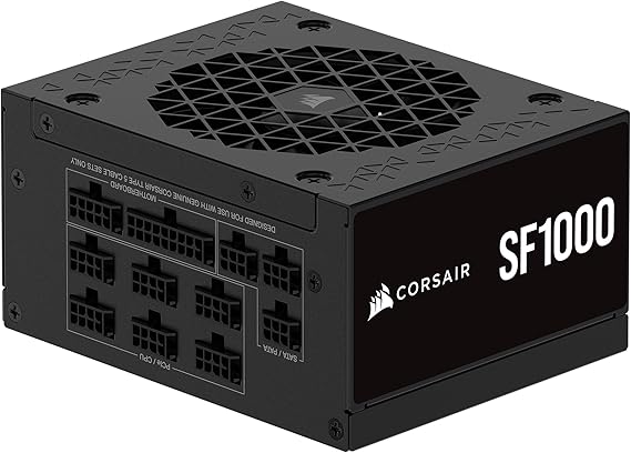 CORSAIR SF1000 (2024) Small ATX 3.1 PCIe 5.1 1000W Power Supply Black