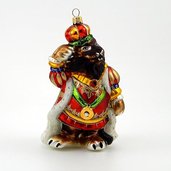 Coppenrath Lion King- Polish Blown Glass Christmas Ornament