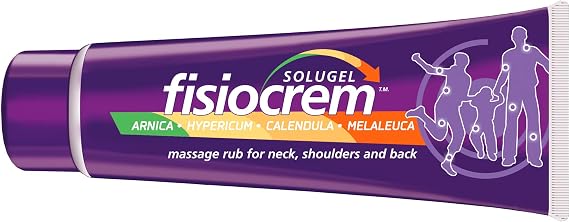 Fisiocrem Solugel - Massage rub for Neck, Shoulders and Back with Arnica - 60 ml