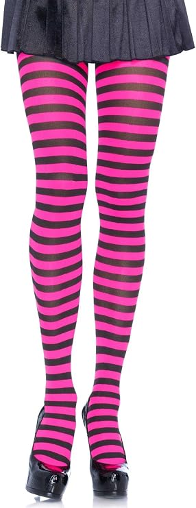 Leg Avenue Women Nylon Striped Tights