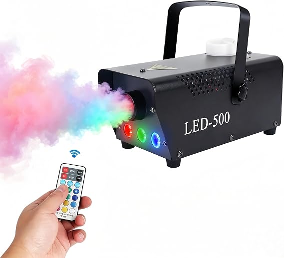 Fog Machine Smoke Machine with 13 Colorful LED Lights Effect