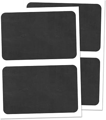 50-Pack, Chalkboard Labels Stickers, Erasable and Reusable - Rectangle, 6 x 4