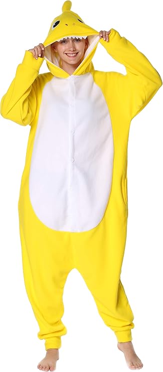 Markest Onesie Unisex Adult Pajamas Animal Blue Shark Cosplay Costume Sleepwear