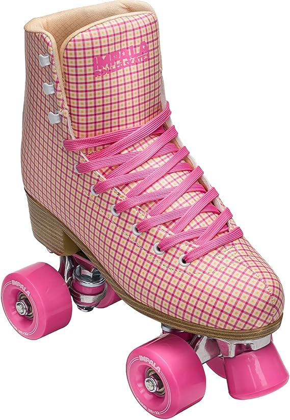 Impala Sidewalk Skates Pink/Tartan-Size 7