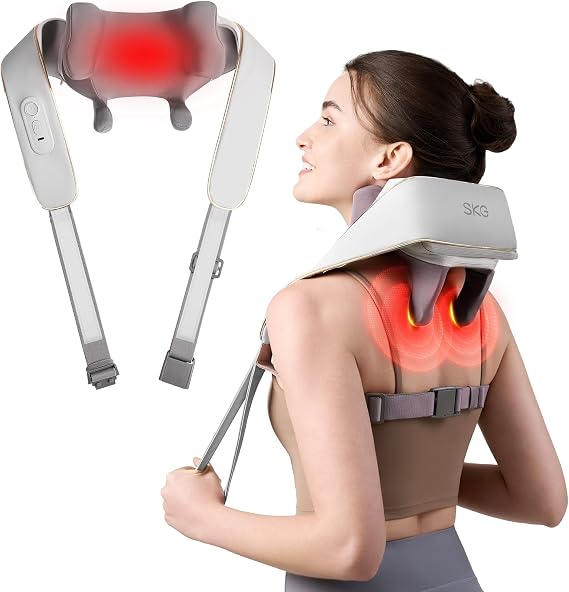 SKG H5mini Neck and Traps Massager with Heat for Deep Tissue Relief