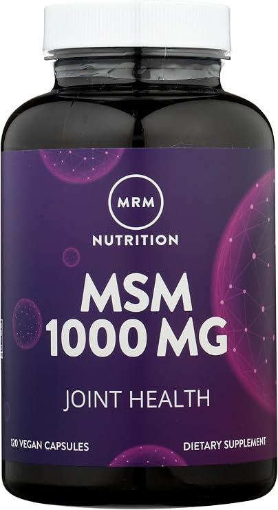 MRM Nutrition MSM 1000mg - for Women & Men, Vegan - 120 Servings
