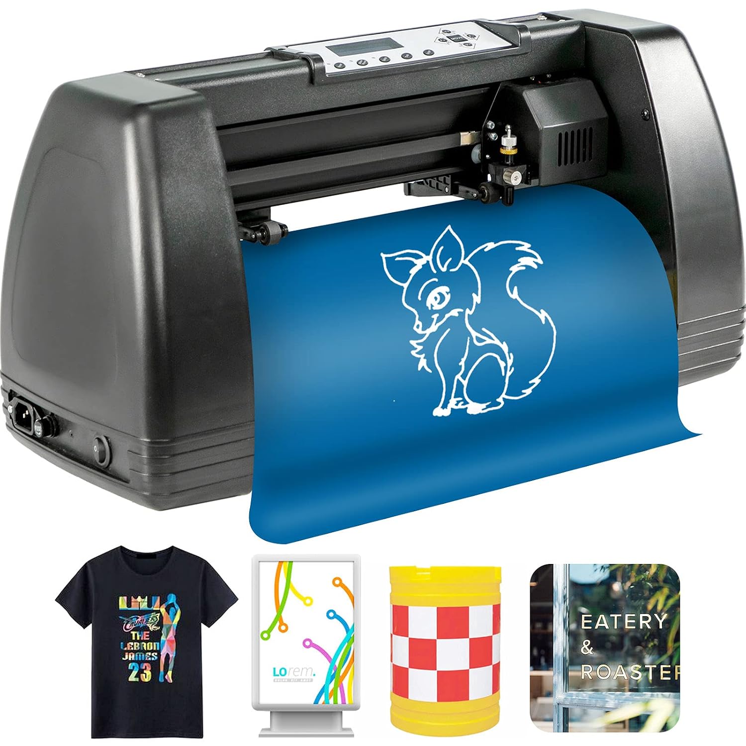 VEVOR 350 mm Vinyl Cutting Plotter Vinyl Cutter Plotter Slogan Cutting Plotter Desktop Machine 14 Inch with Software