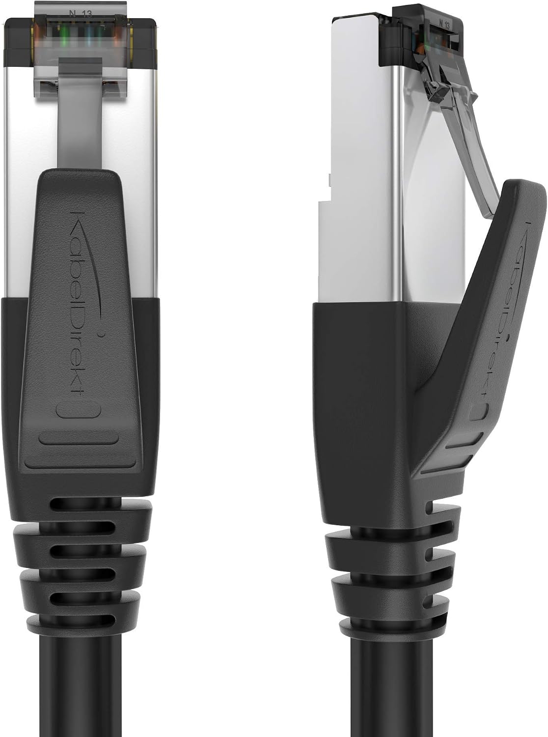 KabelDirekt – Cat 8 network cable, 40 Gigabit, flexible and unbreakable structure – 2m (LAN cable/Ethernet cable transmits maximum fiber speed and is suitable for gaming/PS5/Xbox, RJ45 plug)