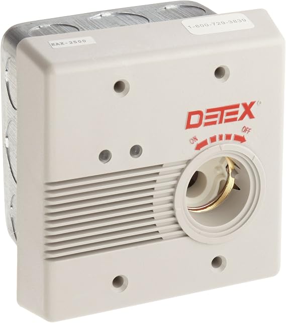 Detex EAX2500F Flush Mounted AC/DC Powered Door Alarm