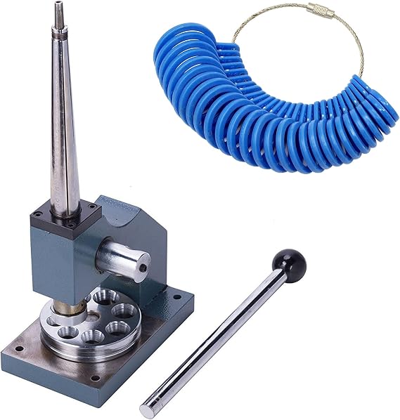 Professional Ring Stretcher and Reducer Tool, Manual Adjustable Ring Sizing with Weighted Base, Ring Enlarger for Jewelry Repair