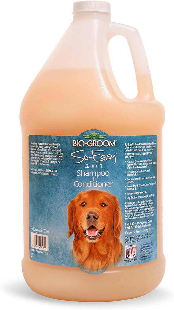 Bio-Groom So Easy 2 in 1 Shampoo, Tropical Fruit Scent, 1 Gallon