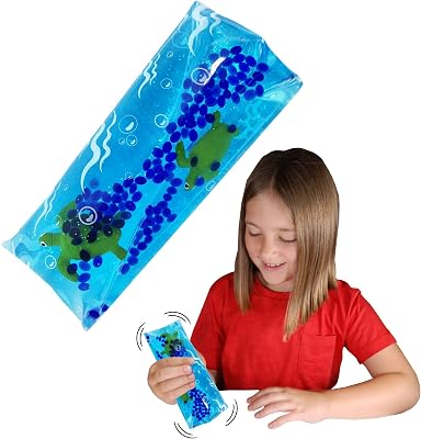 Sea Turtle from Deluxebase. Large Super Squishy Water Snake Fidget Toy with sea Turtle Figures. Great Sensory Toy for Autism and ADHD