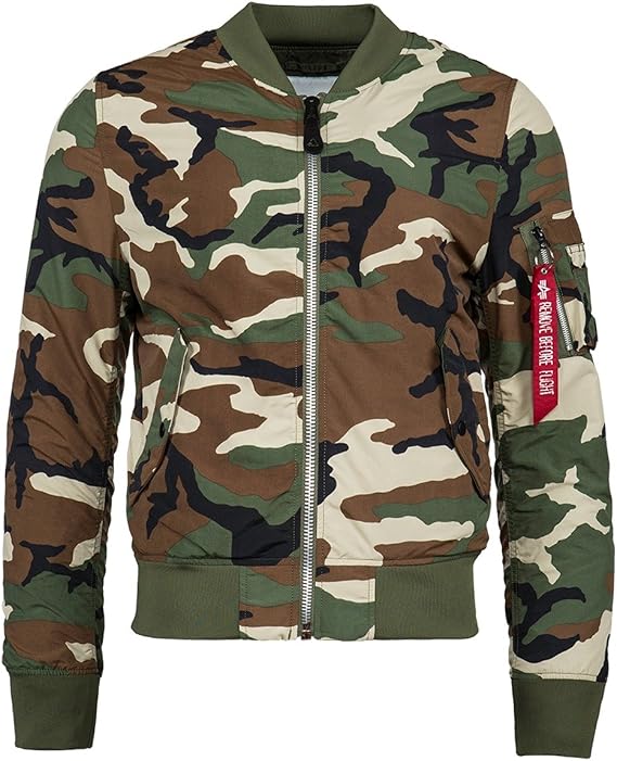 Alpha Industries Men's L-2b Dragonfly Blood Chit Mid Length Flight Jacket