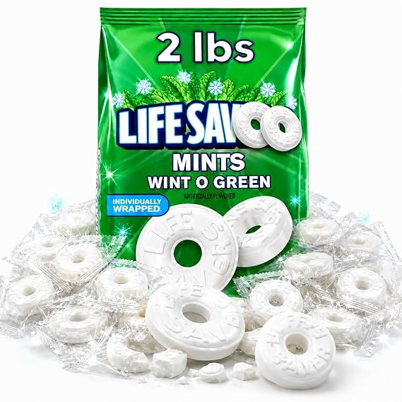 Wint-O-Green Hard Candy Mints 2 Pound Bulk Bag