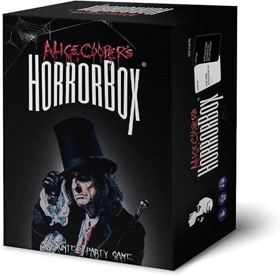 Alice Cooper's HorrorBox Horror Movie Party Game - Hilarious and Spooky Card Game for Parties, Family Game Night, and Fans of Scary Movies - Ages 14+, 4-10 Players - by Fitz Games