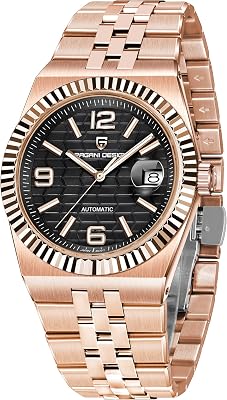 CEYADG Pagani Design Luxury Automatic Watch Collection PD-YS027, Stainless Steel Band, Multiple Dial Colors, Fluted Bezel Design