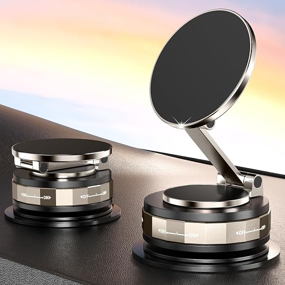 for Mag safe Car Mount, Magnetic Phone Holder Vacuum Strong Suction 2400gf