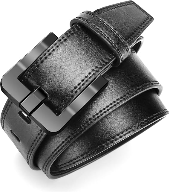 TSA Approved Non-Metal Nickel-Free Belt for Men with Hypoallergenic Buckles