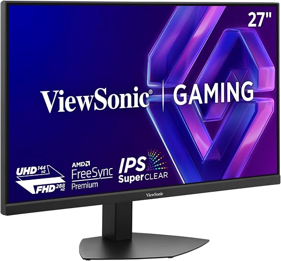 ViewSonic VX2730D-4K 27 Inch 4K UHD Gaming Monitor, Up to 288Hz, IPS, PC