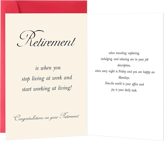 IDU Retirement Card for Men Women