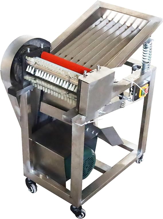 220V Green Soybean Sheller Pea Peeling Machine 550W Stainless Steel Pea Peeler 250KG/h Output