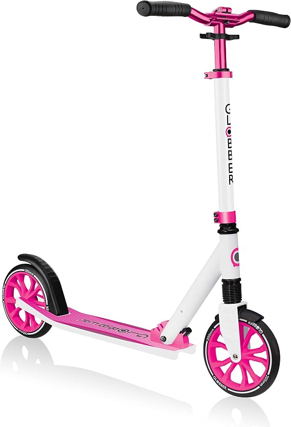 Globber NL 205 Folding Scooter with 2 Wheels with Front Suspension for Children Aged 8+