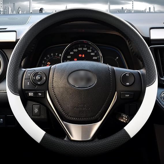 for Toyota Corolla Avensis Yaris Rav4 Hilux Auris 2013 2014 2015, PU Leather Car Styling Steering Wheel Cover Auto Accessories