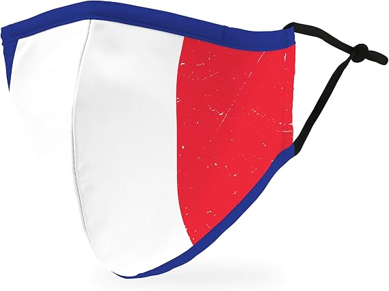 Weddingstar 3-Ply Washable Cloth Face Mask Reusable and Adjustable with Filter Pocket - Country Flags