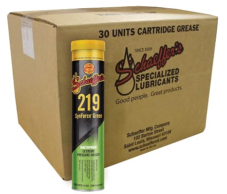 Schaeffer Manufacturing Co. 02192-029S SynForce Green Extreme Pressure Waterproof Grease NLGI #2, 14 oz.