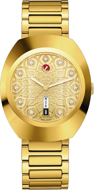 Rado - DiaStar Original Automatic - Men - Swiss- Ultra-Shiny Yellow Gold Ceramos - 11 Light Cubic Zirconia - 80 Hours of Power Reserve - Automatic - 38 mm - Water Resistant 100 M