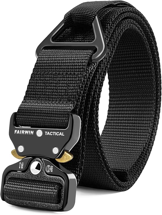 FAIRWIN Men's Tactical Belt, 1.5" Rigger Utility Work Belt