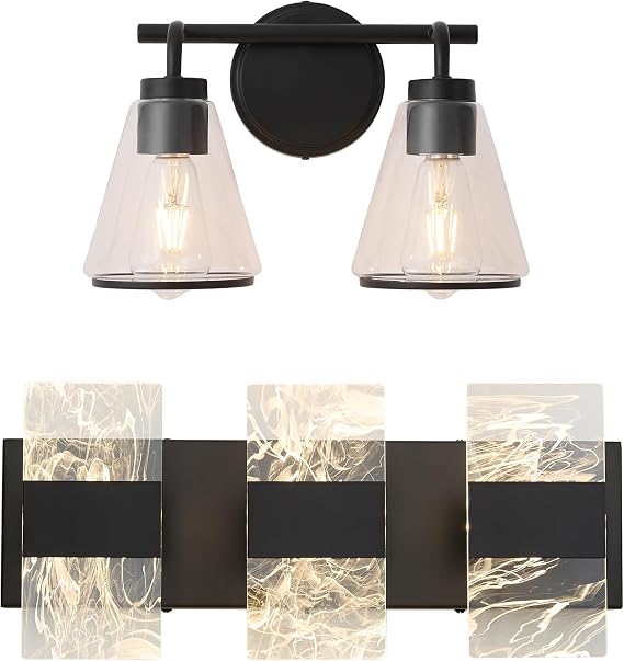 Bathroom Light Fixtures Over Mirror & Modern LED Bathroom Light Fixtures 3-Light Chrome Vanitys Lights