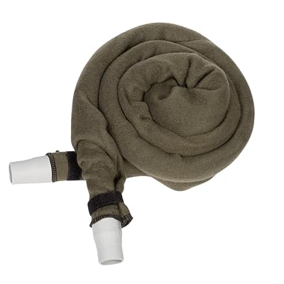 LifeSource Made in USA CPAP Tube Cover, Soft Fleece, CPAP Hose Cover, Eliminate Hose Condensation, Compatible with ResMed and Respironics 6 Foot Standard or Heated Tubing, Olive, Quantity 1