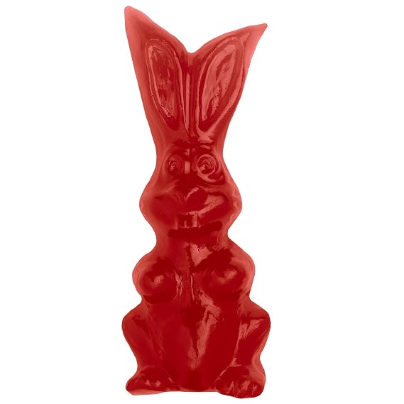 Large Gummy Bunny Candy, 11 oz, 7 Flavors to Choose From, Assorted (Cherry)
