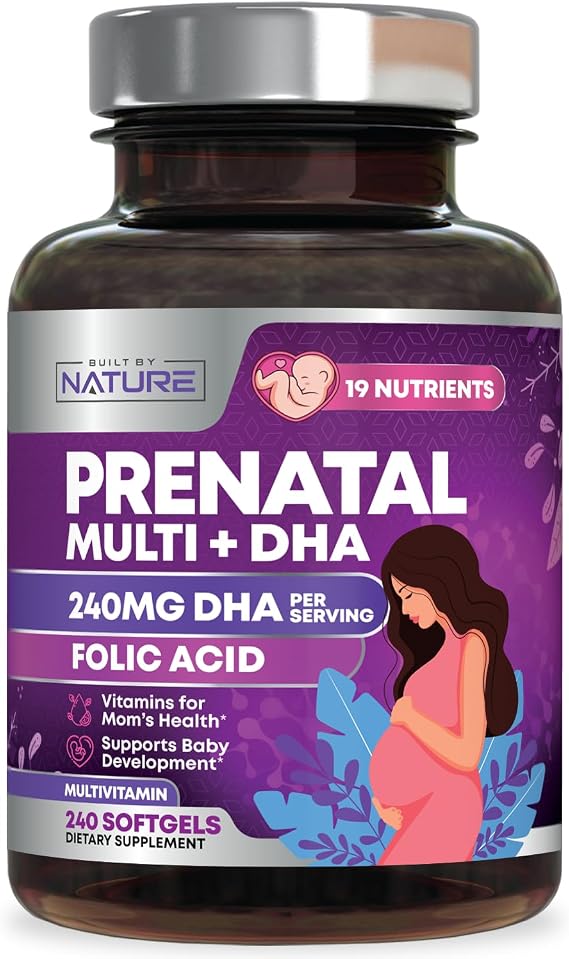 Built by Nature Prenatal Vitamins for Women, 240 Softgels